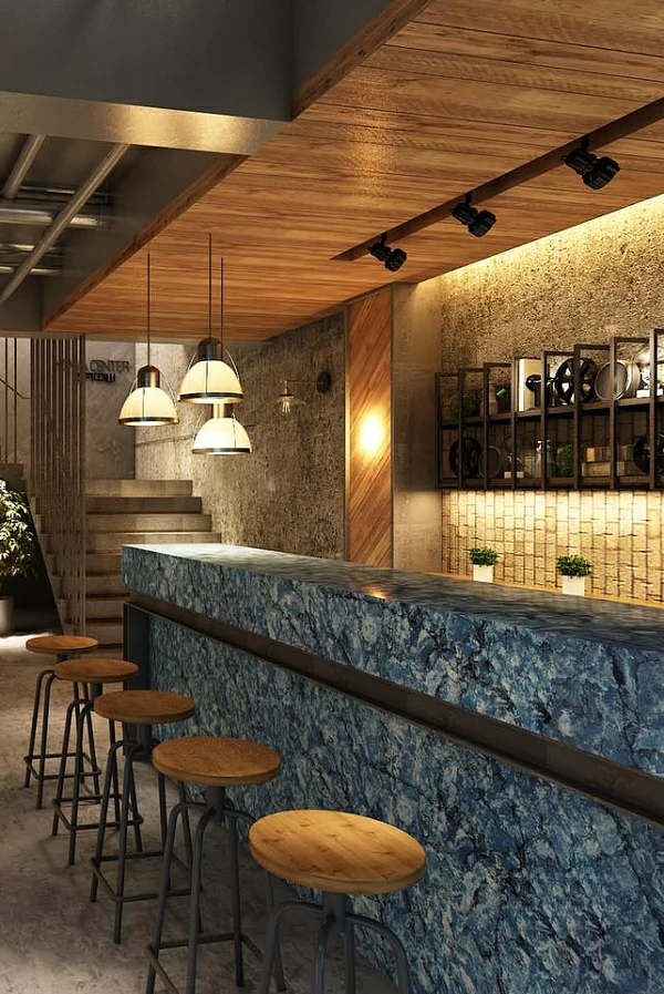 Vicostone Thunder Blue BQ-8786 Vicostone Vicostone Thunder Blue BQ-8786 Vicostone