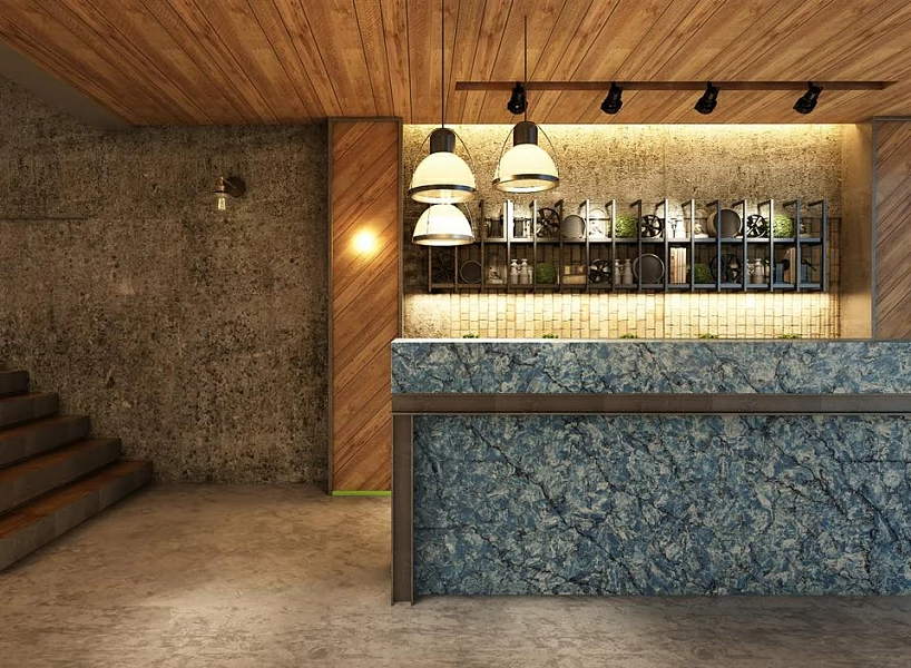 Vicostone Thunder Blue BQ-8786 Vicostone Vicostone Thunder Blue BQ-8786 Vicostone