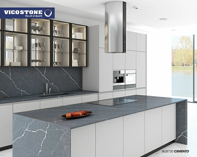 Vicostone Цементо | Cemento (Brushed) BQ-8730 Vicostone (Викостоун)